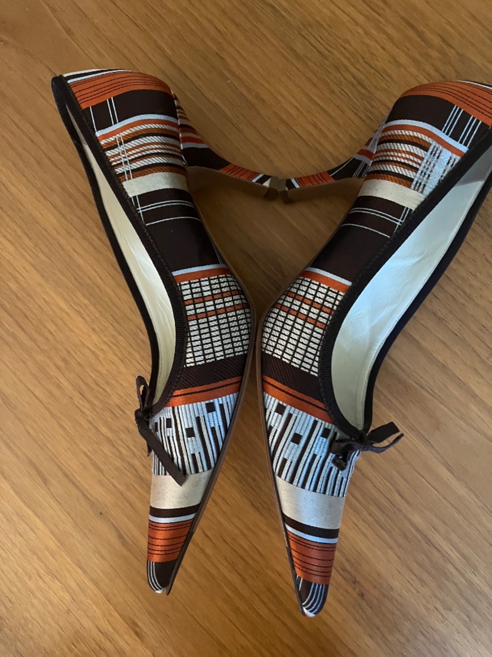 Vintage Prada Satin Pumps